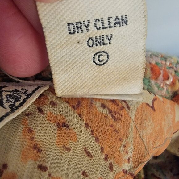 Vintage Flashback Couture Jacket Wool Blend Boho Blazer Patchwork‎ Fringe Sz M - Picture 10 of 12